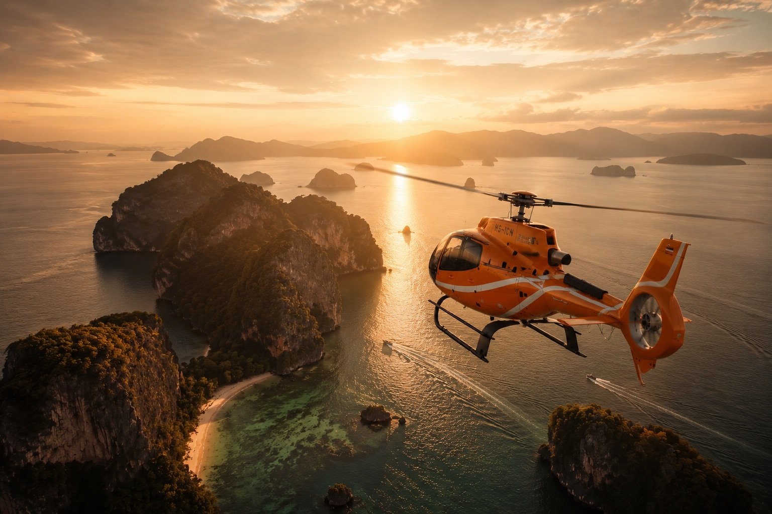 Phuket Helicopter Tours — Private Scenic Flights over Phuket