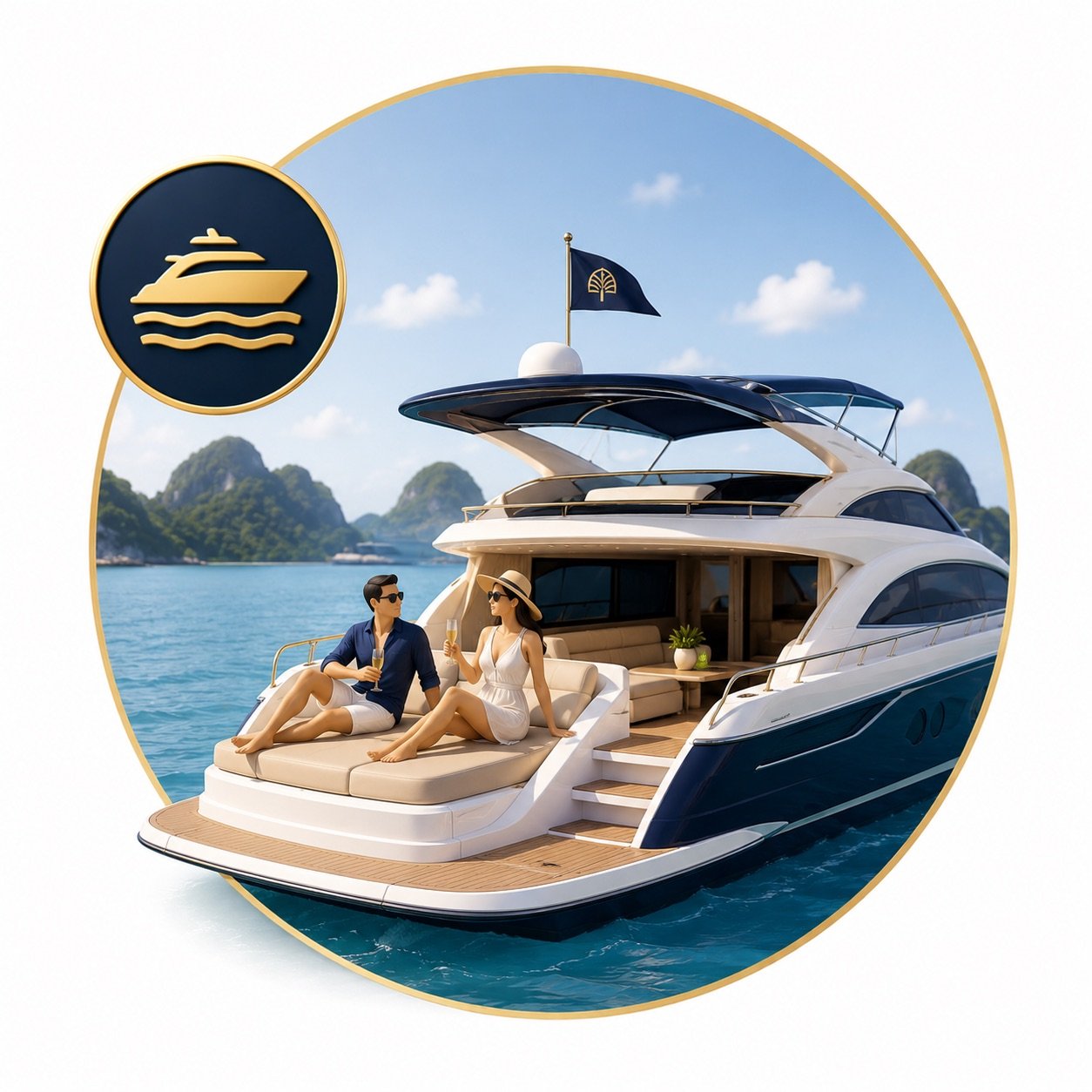 Luxury yacht charter in Phuket cruising the Andaman Sea