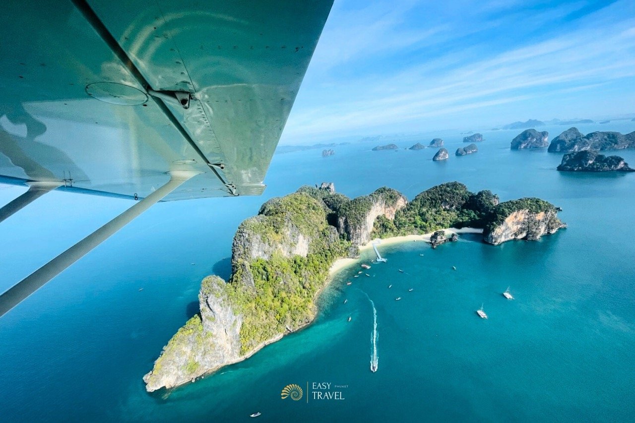 Phi Phi & Maya Bay · or James Bond & Phang Nga Bay — scenic flight 60 min