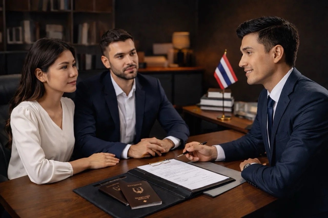 Thai lawyer advising clients in Phuket